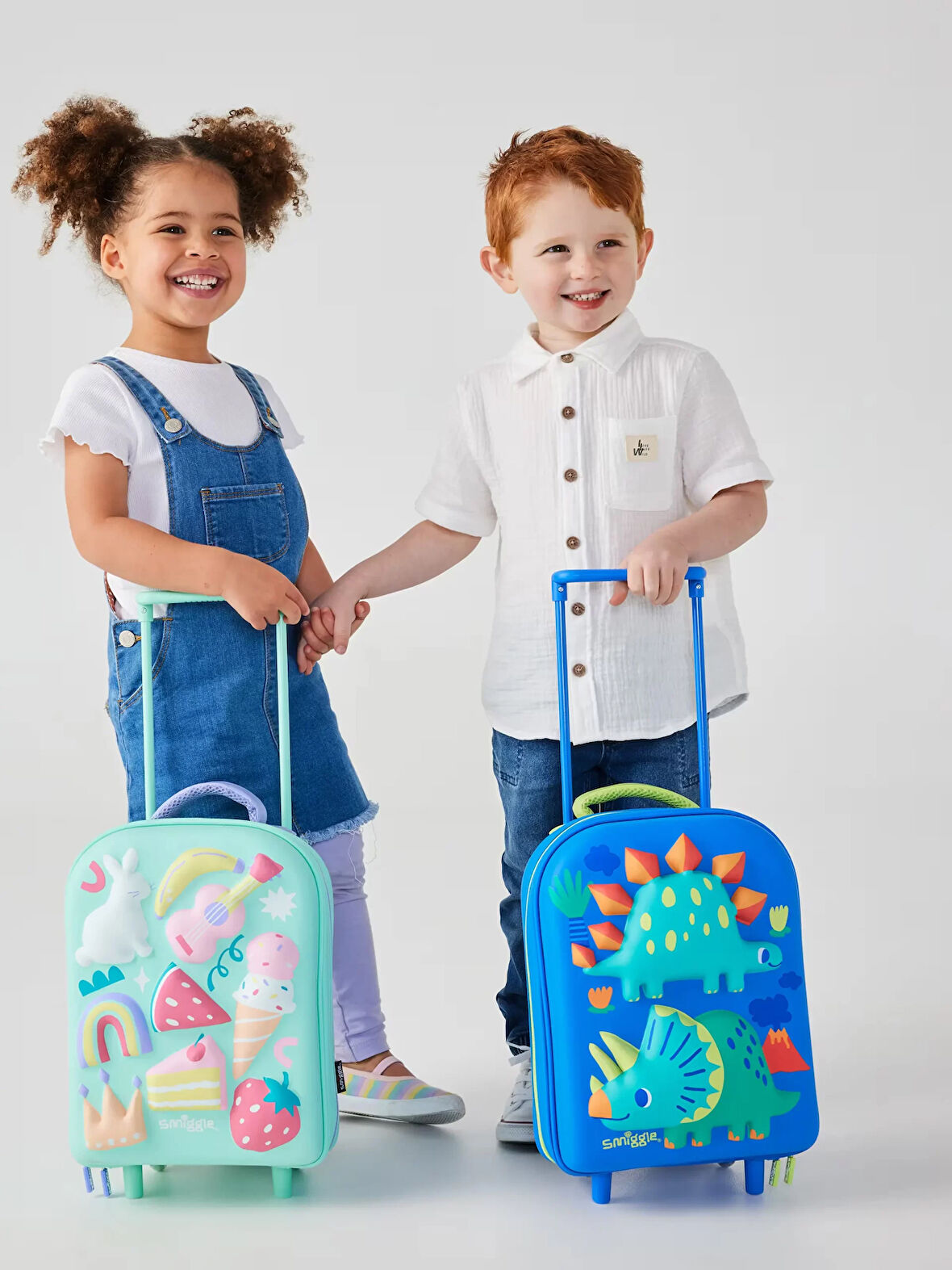 Smiggle - Glide Teeny Tiny Dino Hardtop Okul ve Seyahat Çantası