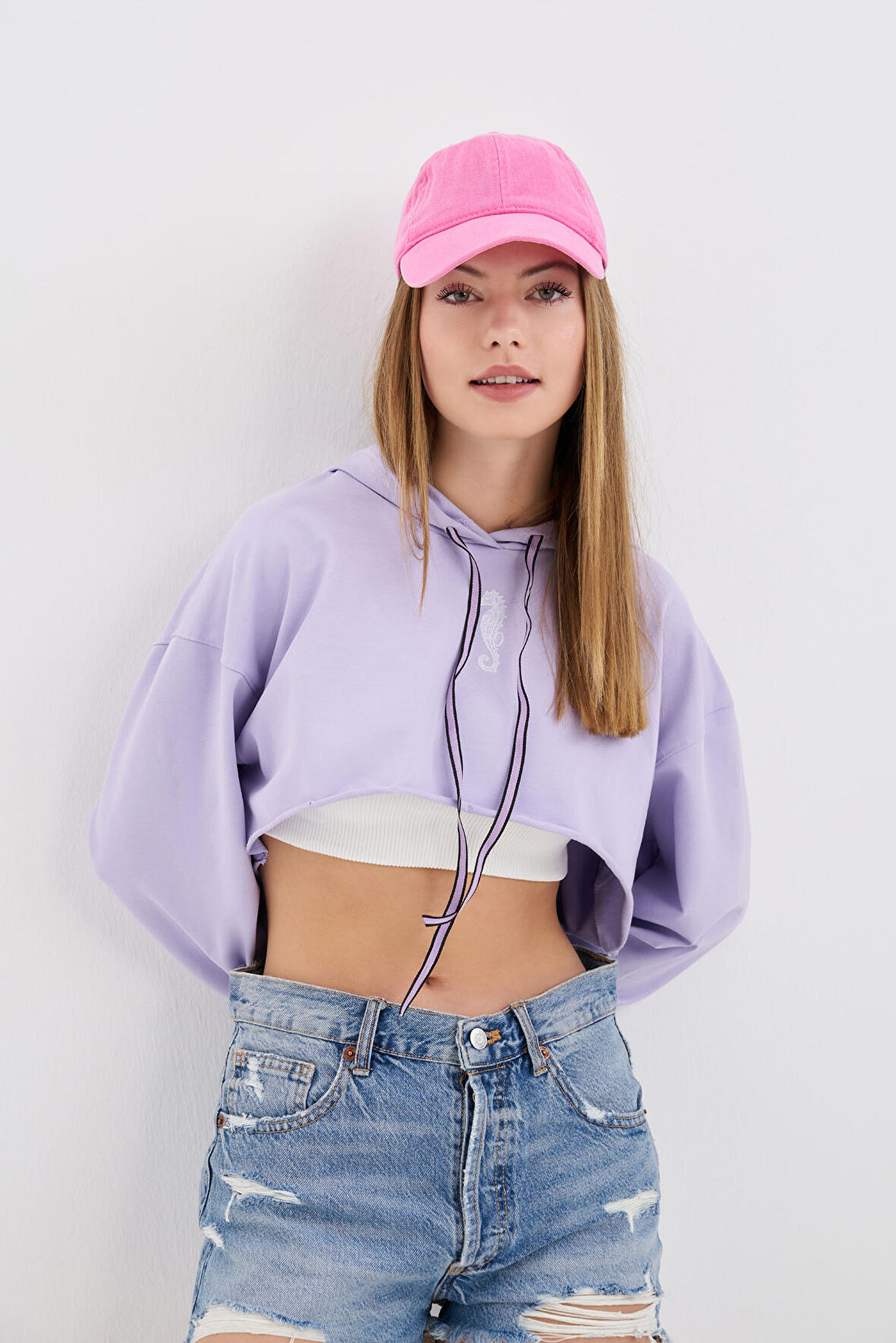 COLORDS KADIN CROP SWEATSHİRT 