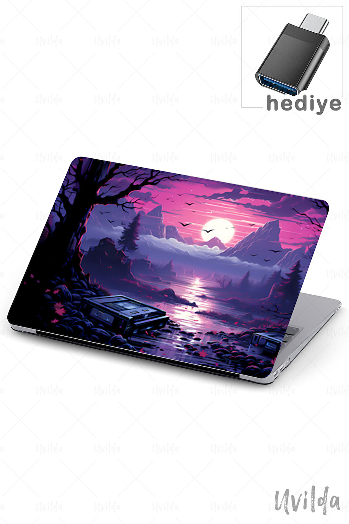 MacBook Air 13.3 A2337 A2179 A1932 uyumlu Kaos-8 HD Premium Msoft Alacakaranlık