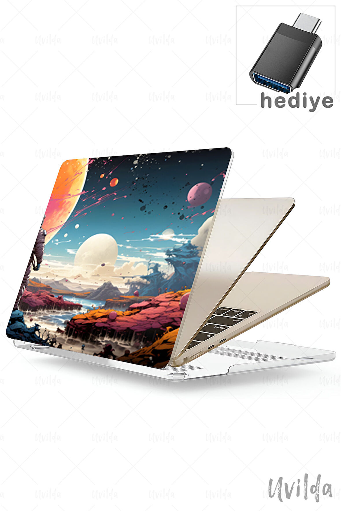 MacBook Pro 13 A2338 A2289 A2251 A2159 A1989 A1708 A1706 uyumlu Kaos-22 PVC Msoft Macera Astronot