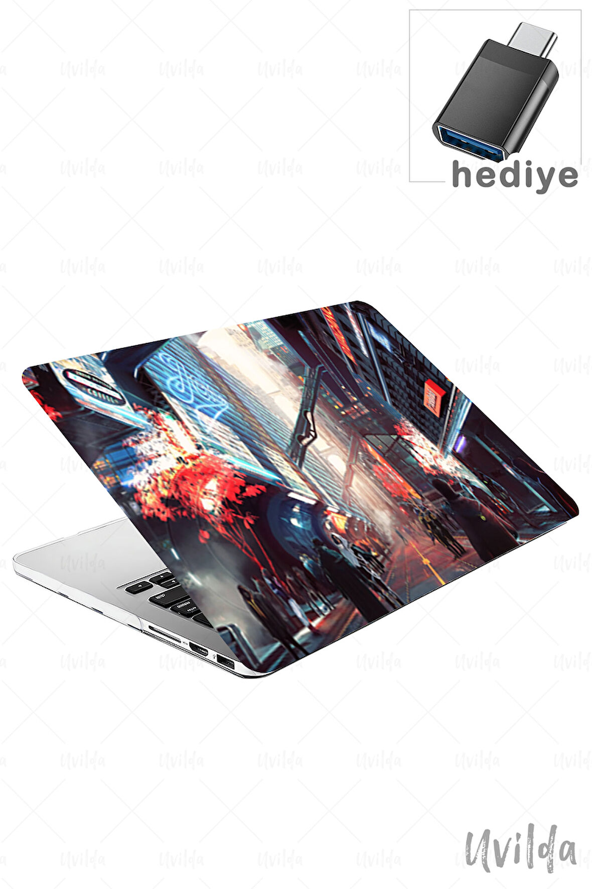 MacBook Pro 16 A2485 uyumlu Japon-12 Baskılı Msoft Ütopik Şehir