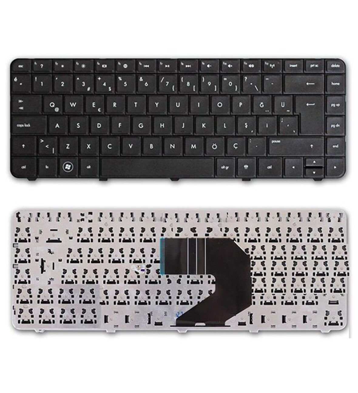 HP Compaq 633183-141 Klavye Türkçe Siyah HP Compaq Presario CQ43 Klavye Türkçe Siyah