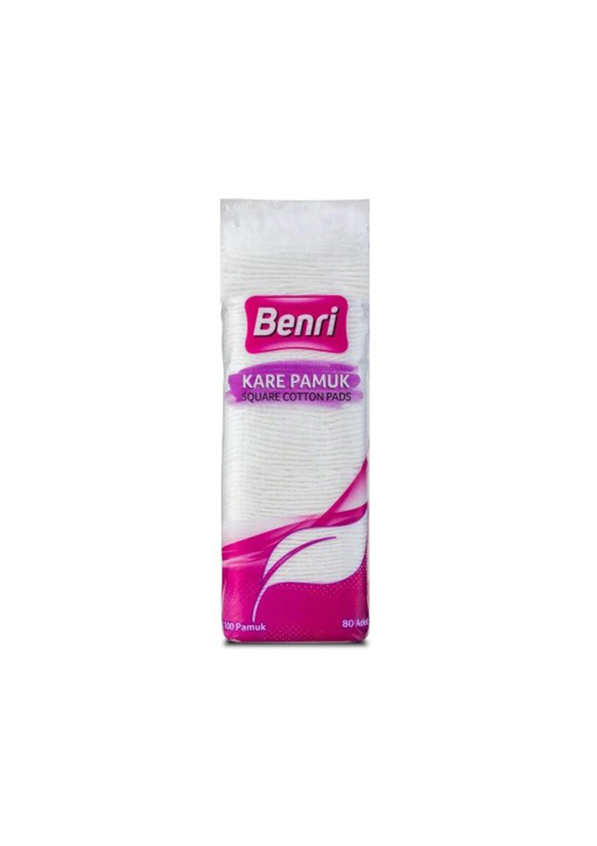 Benri Kare Makyaj Temizleme Pamuğu 80 Adet