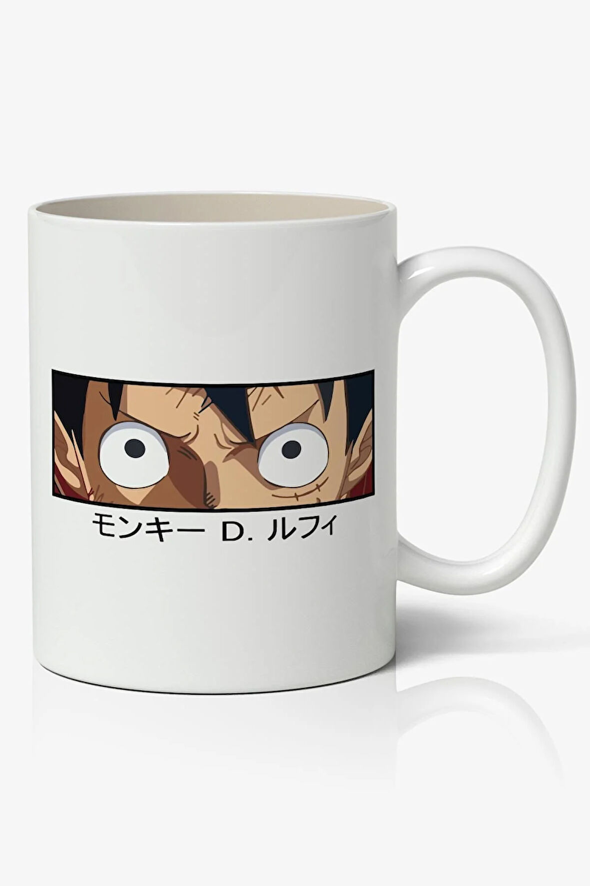 One Piece Anime Luffy Temalı Baskılı Kişiye Özel Kupa Bardak - Sevgiliye Arkadaşa Hediye