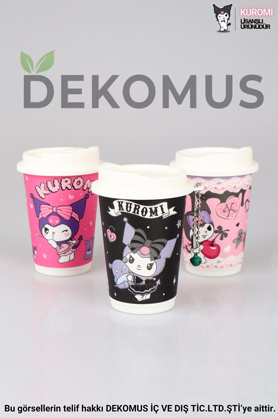 DEKOMUS İLE YENİ SEZON LİSANSLI KUROMI "TEKLİ" MİNİ COFFEE ISLAK MENDİL