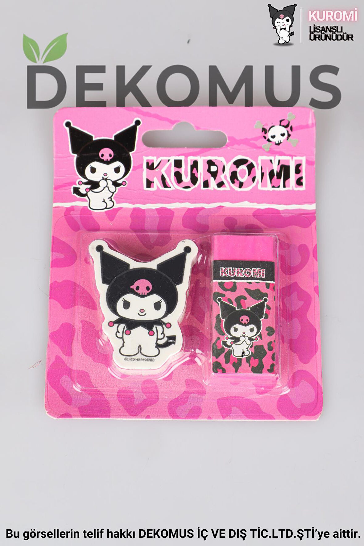 DEKOMUS İLE YENİ SEZON LİSANSLI KUROMI 2'Lİ SİLGİ