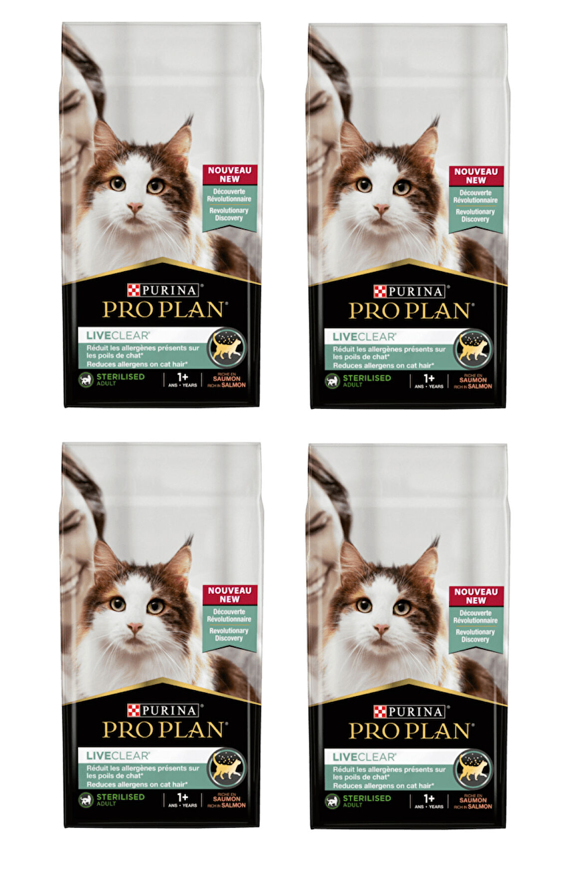 Proplan Liveclear Sterilised Somonlu Kısırlaştırılmış Kedi Maması 1,4 Kg. X 4 Adet