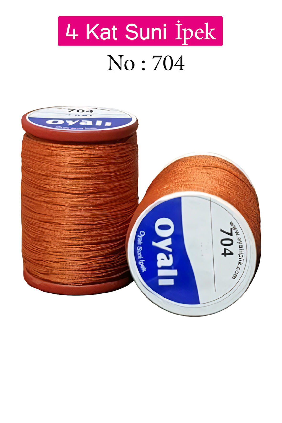 Oyalı 4 Kat Suni İpek İplik İğne Oyası Boncuk İpi Tığ Oyası No:704