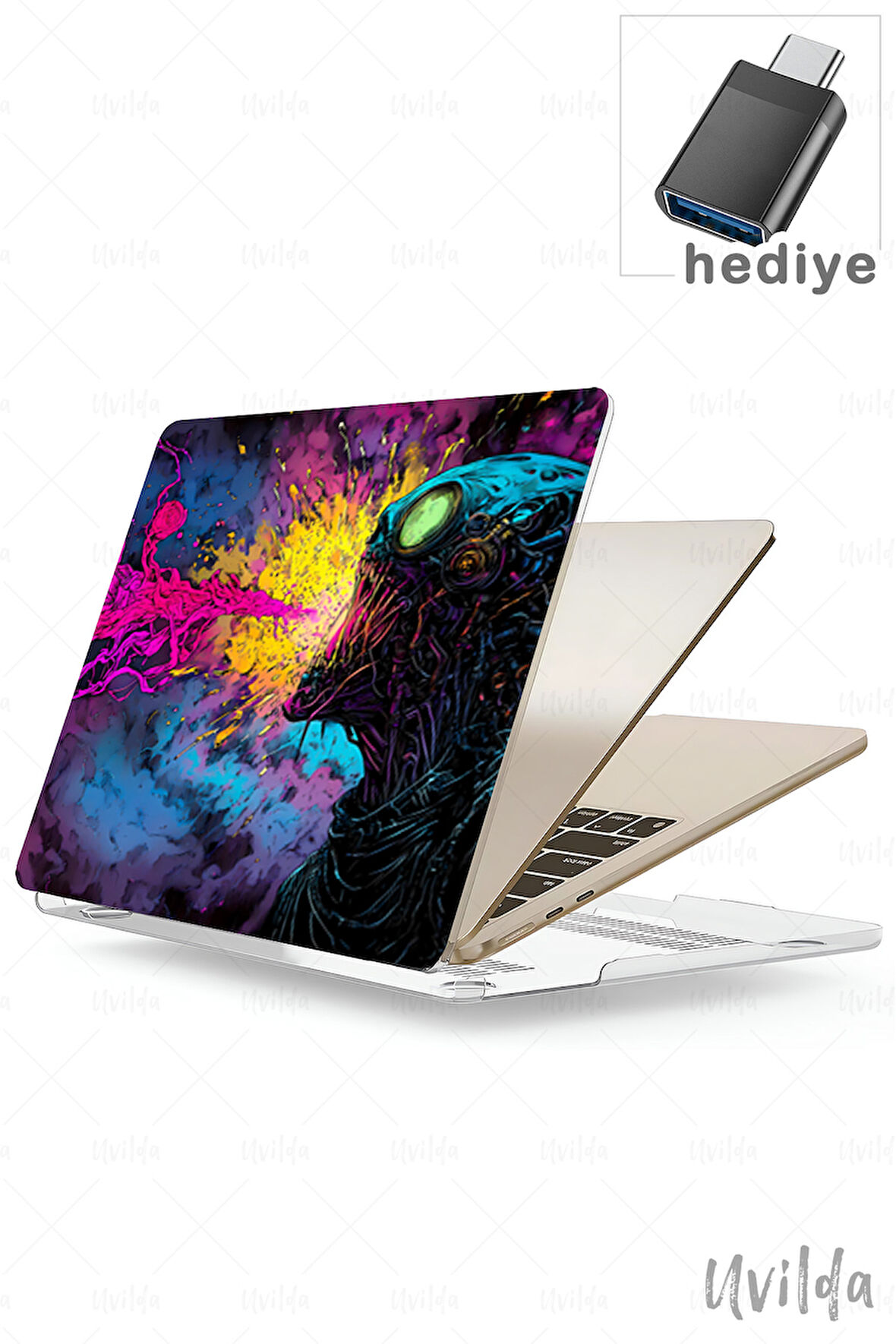 MacBook Pro 13 A2338 A2289 A2251 A2159 A1989 A1708 A1706 uyumlu Nefes-21 TPU Msoft Renk ve Çığlık