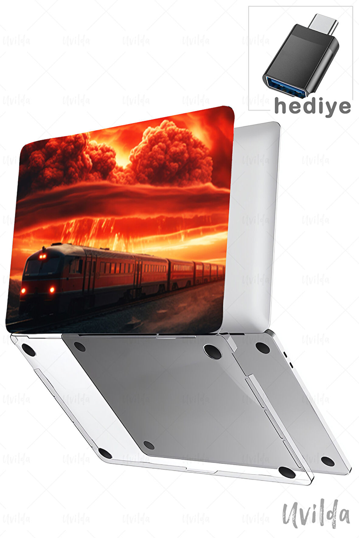 MacBook Air 15 A3114 A2941 uyumlu Kaos-15 UV Msoft Baskı Kıyamet Treni