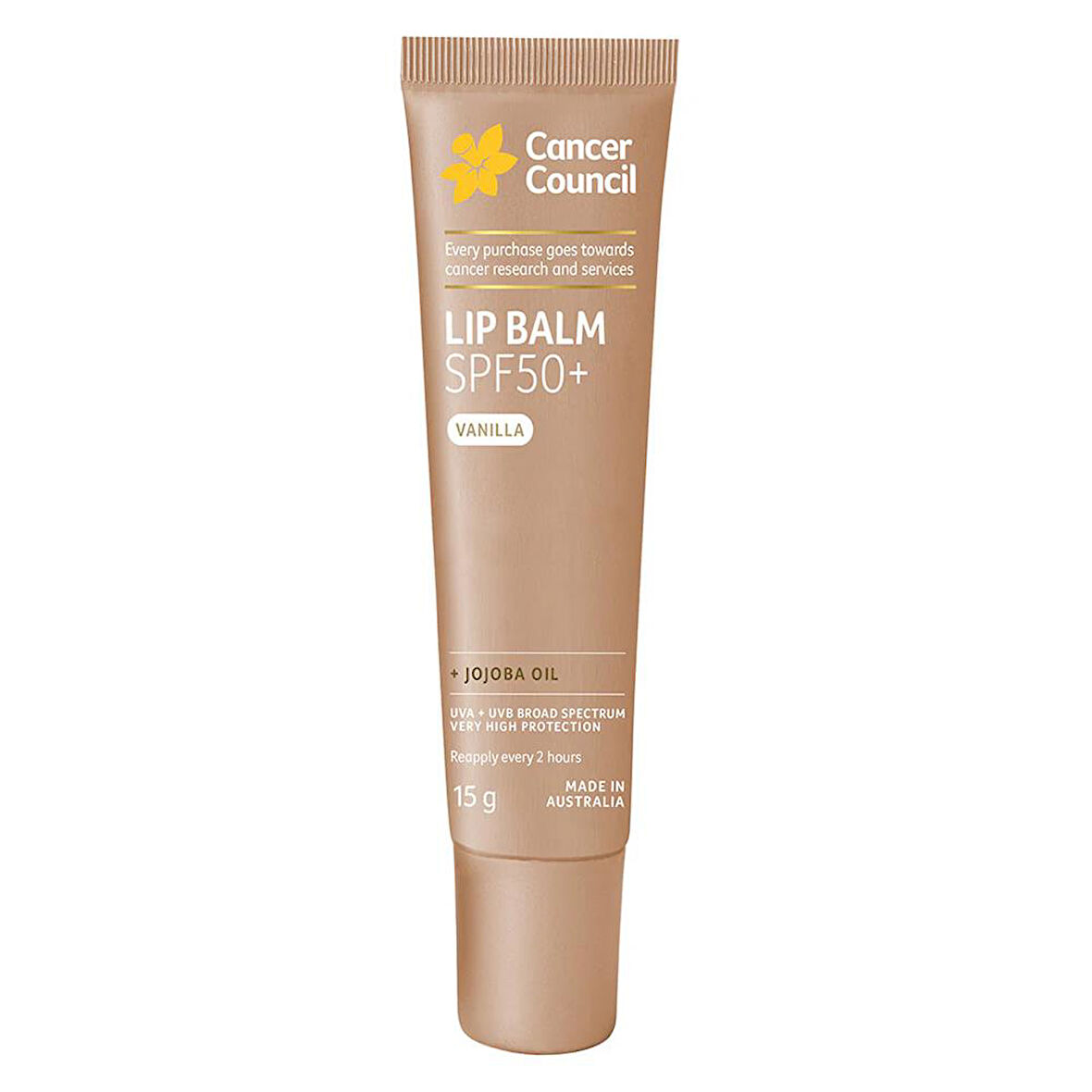 Cancer Council SPF50+ Vanilla Lip Balm Dudak Balmı 15Gr