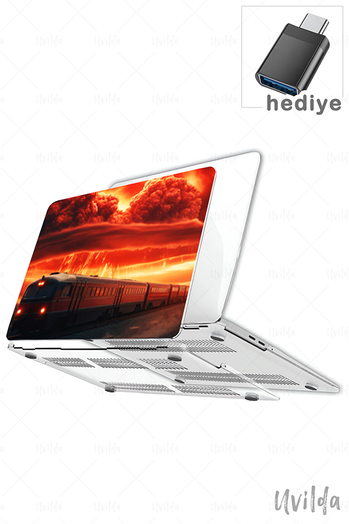 MacBook Pro 14 A3401 A3185 A3112 A2992 A2918 A2779 A2442 uyumlu Kaos-15 UV Lans Msoft Kıyamet Treni