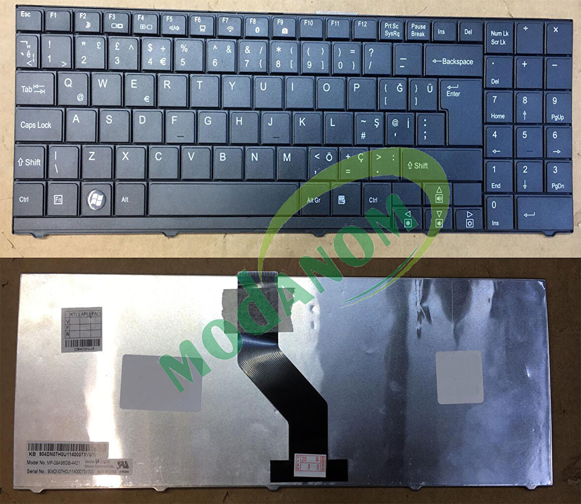 Medion Akoya MD98360 Klavye Siyah Türkçe