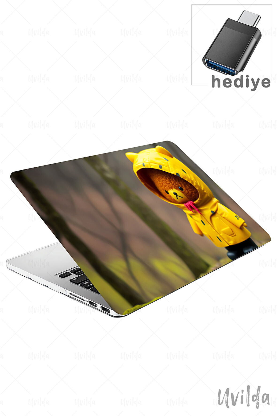 MacBook Pro 16 A2485 uyumlu Kaos-20 HD Baskı Msoft Yağmur ve Teddy