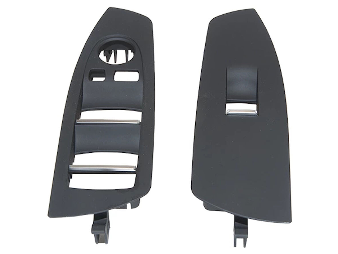 Cam Düğme Çerçevesi F01+LCI Ön; Set Siyah