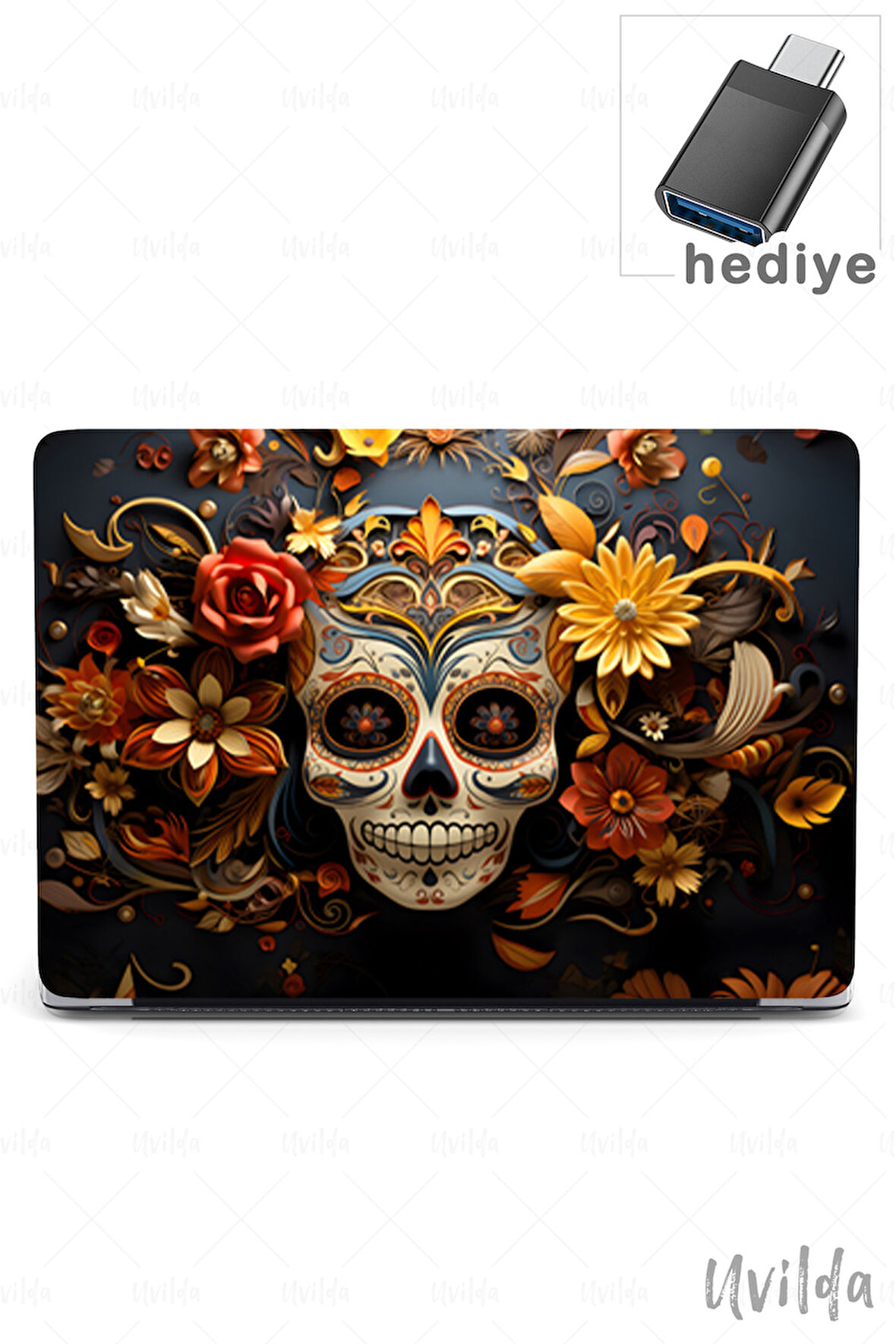 MacBook Air 13.6 A3113 A2681 uyumlu Derin 13 Msoft Koruyucu Çiçekler