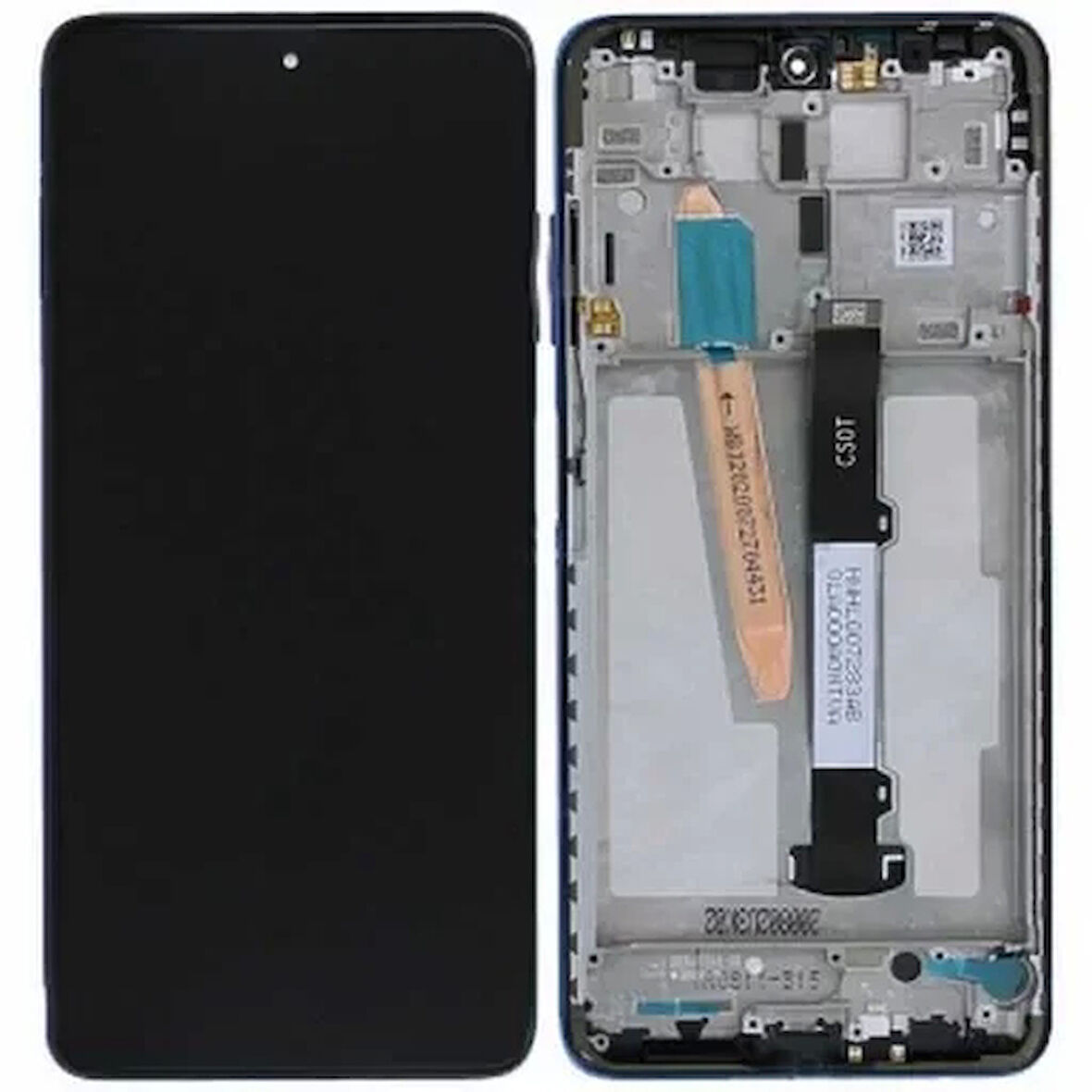 Xiaomi Uyumlu poco X3 Lcd Ekran Mavi Çıtalı Servis