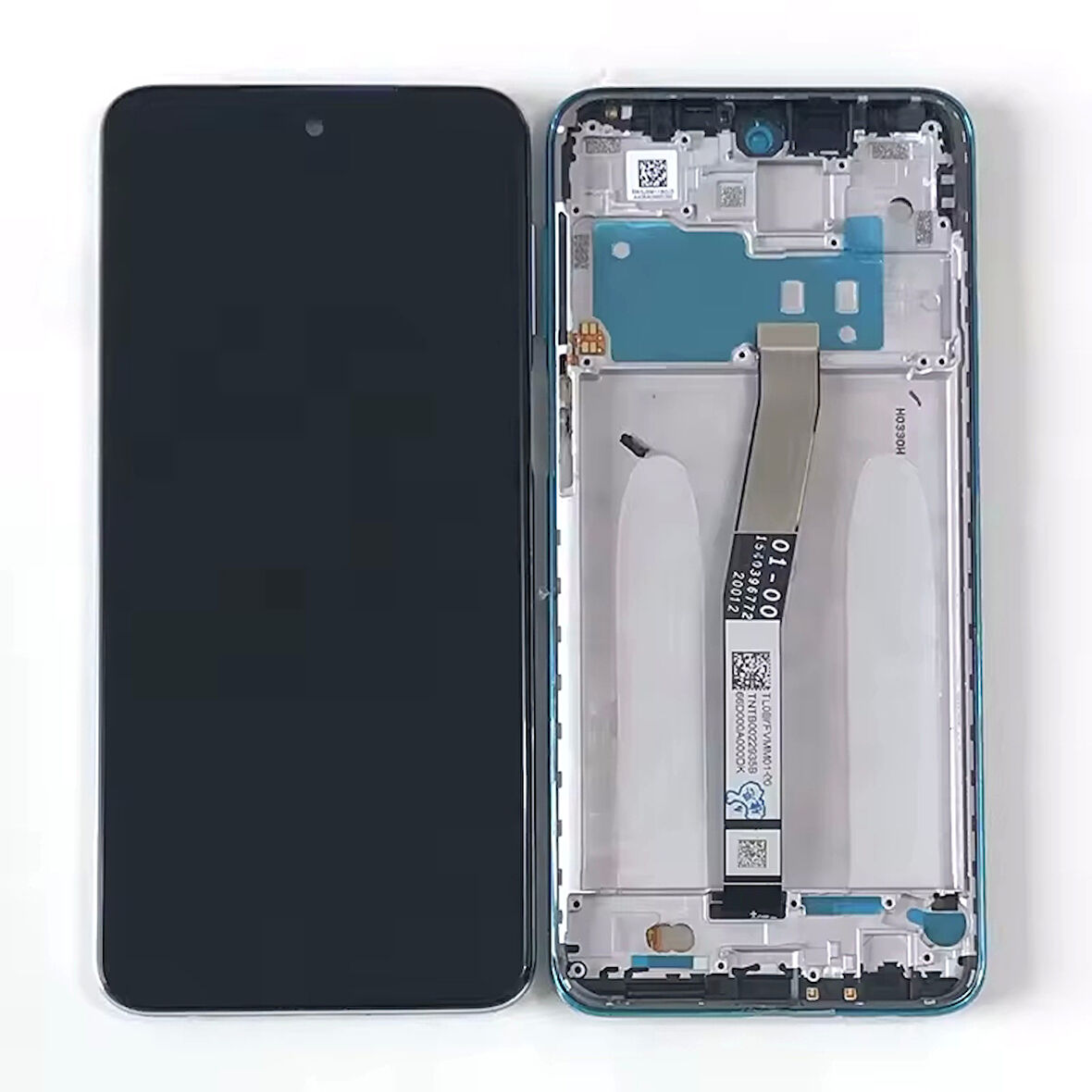 Xiaomi Uyumlu Redmi Note 9S Lcd Ekran Dokunmatik Siyah Çıtalı