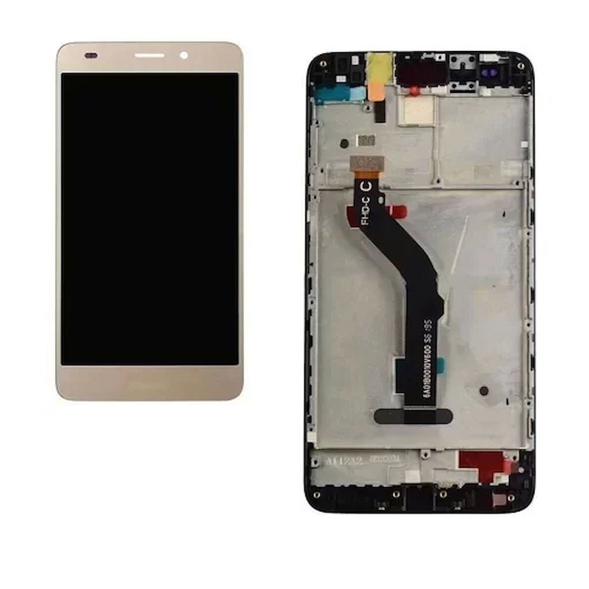 Huawei Uyumlu Gt3 Lcd Ekran Gold Çıtalı