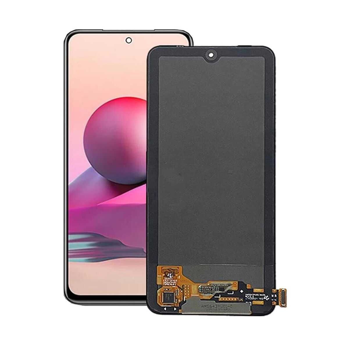 Xiaomi Uyumlu Redmi Note 10 4G Lcd Ekran Dokunmatik Siyah Çıtasız TFT Kalite