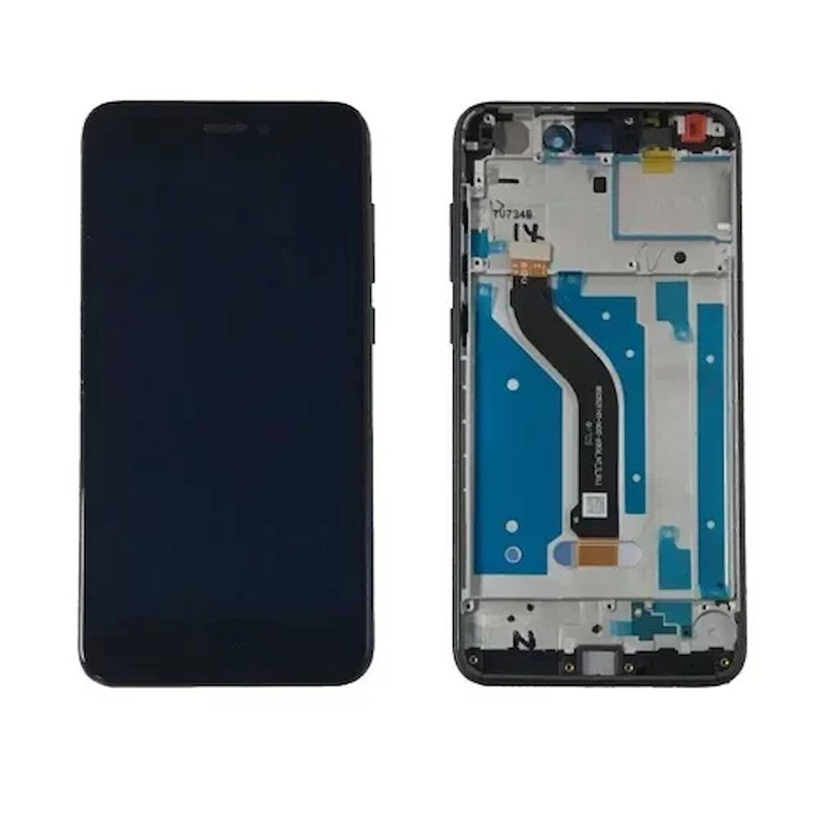 Huawei Uyumlu P9 Lite 2017 Lcd Ekran Siyah Çıtalı