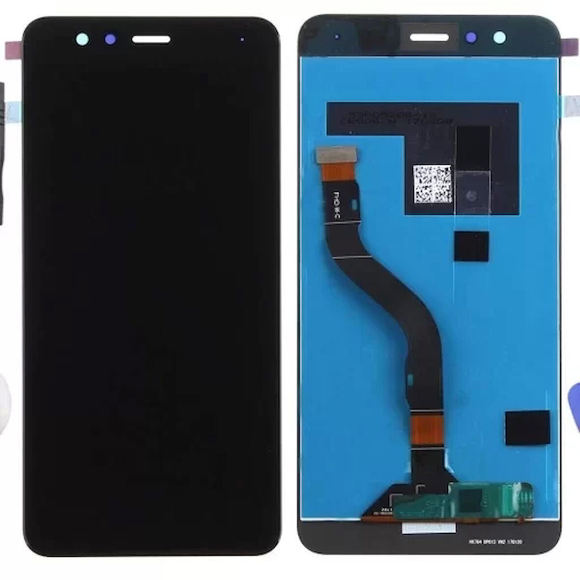 Huawei Uyumlu P10 Lite Lcd Ekran Siyah Çıtasız
