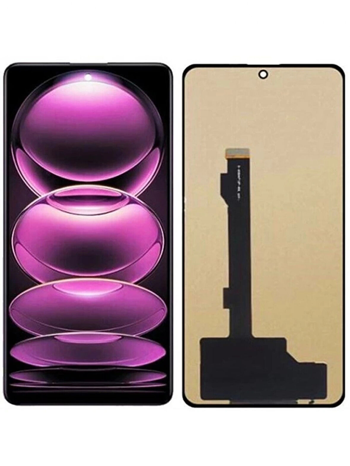 Xiaomi Uyumlu POCO X5 Pro Lcd Ekran Dokunmatik Siyah Çıtasız TFT Kalite