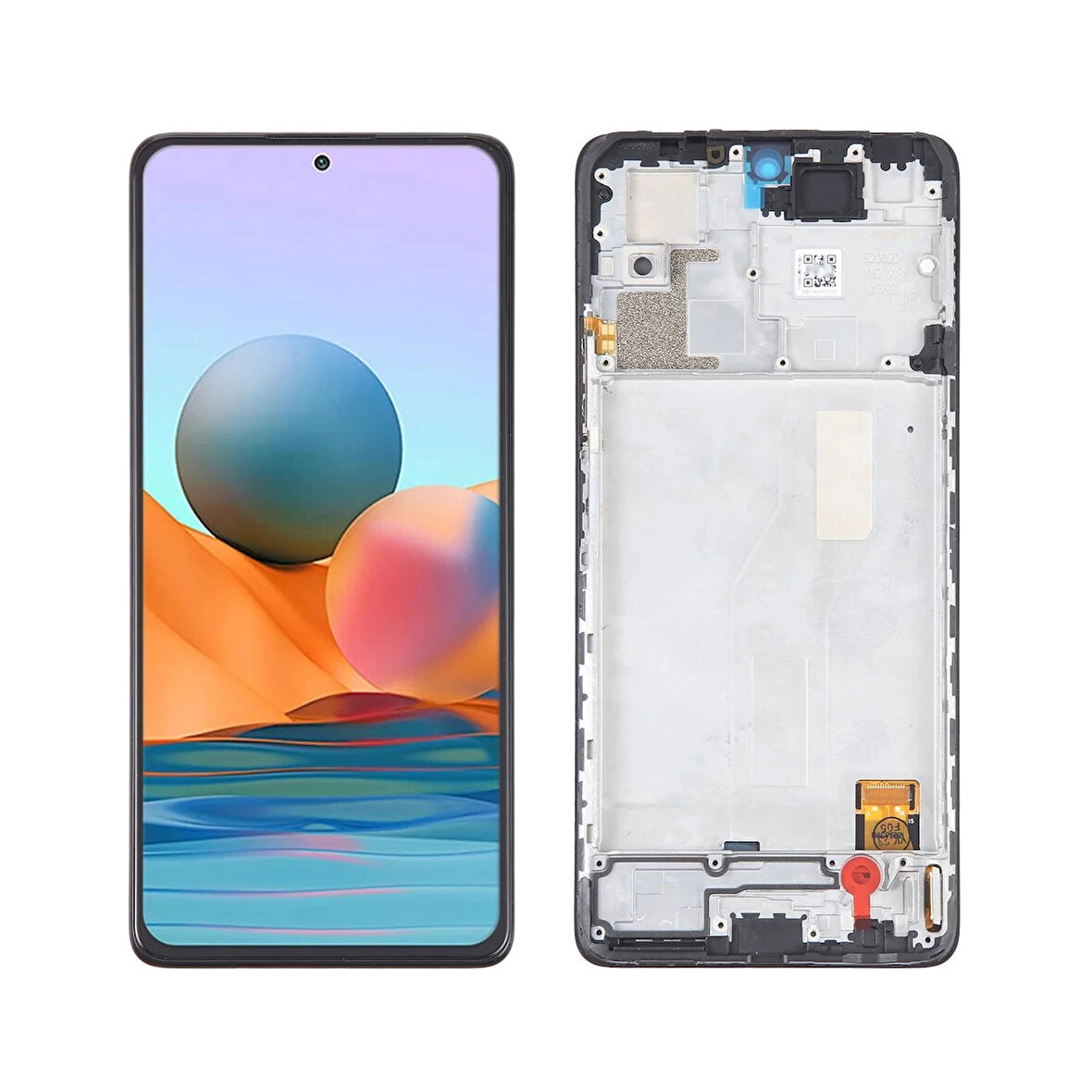 Xiaomi Uyumlu Redmi Note 10 Pro Lcd Ekran Dokunmatik Siyah Çıtalı OLED