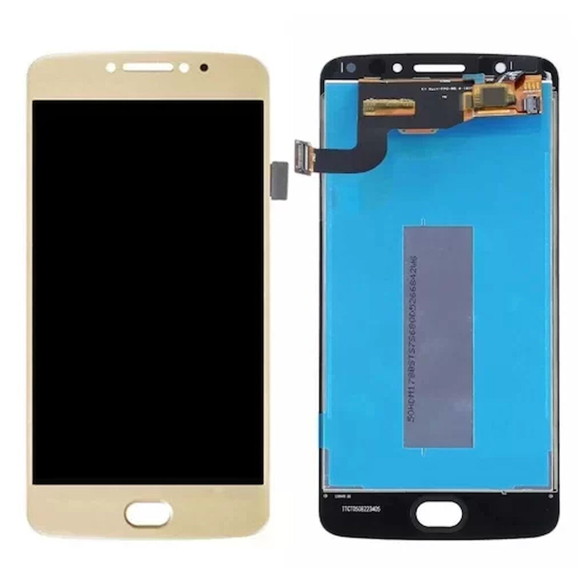 Motorola Uyumlu Moto E4 Lcd Ekran Gold Çıtasız