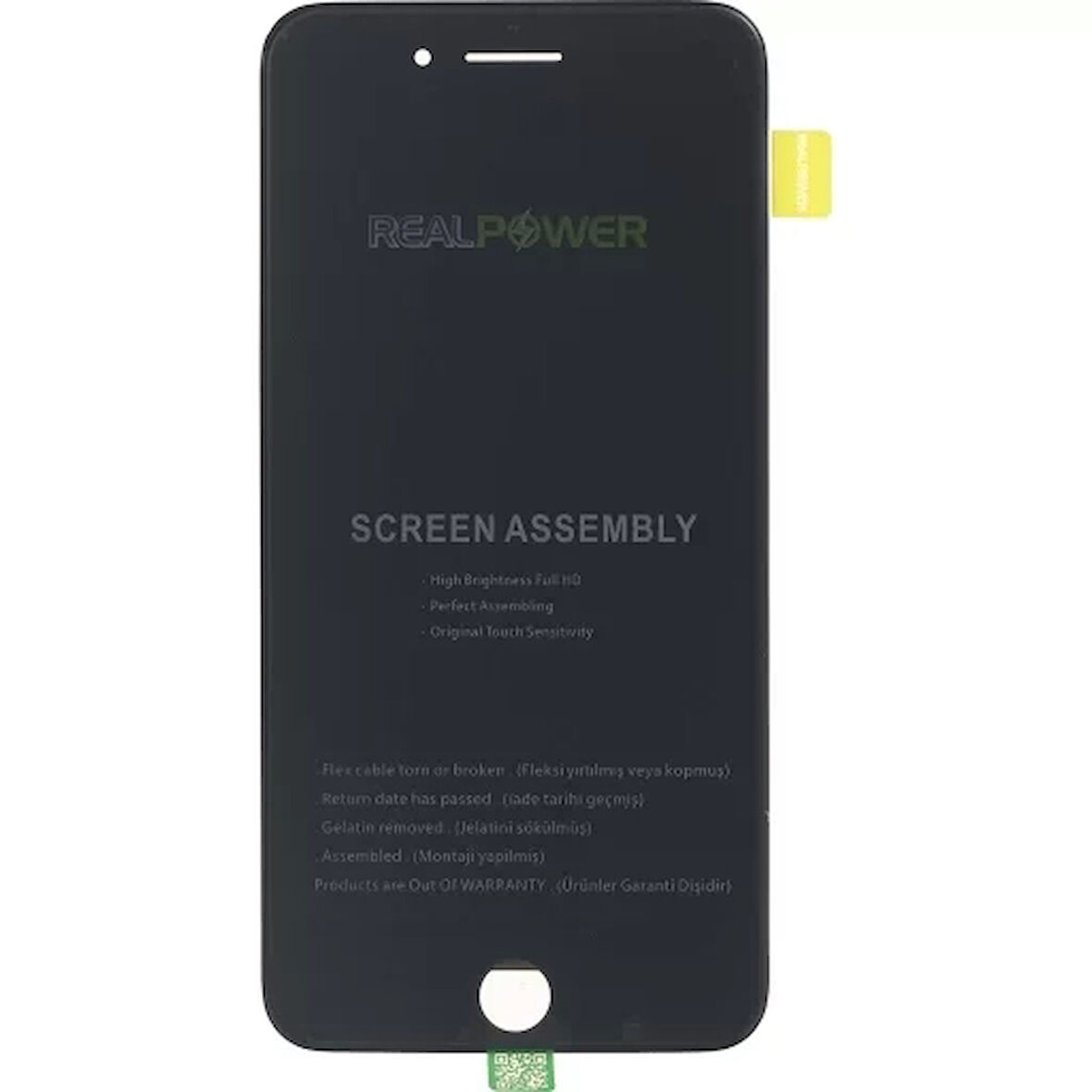 Realpower Apple Uyumlu iPhone 8 Plus Lcd Ekran Dokunmatik Hq Siyah