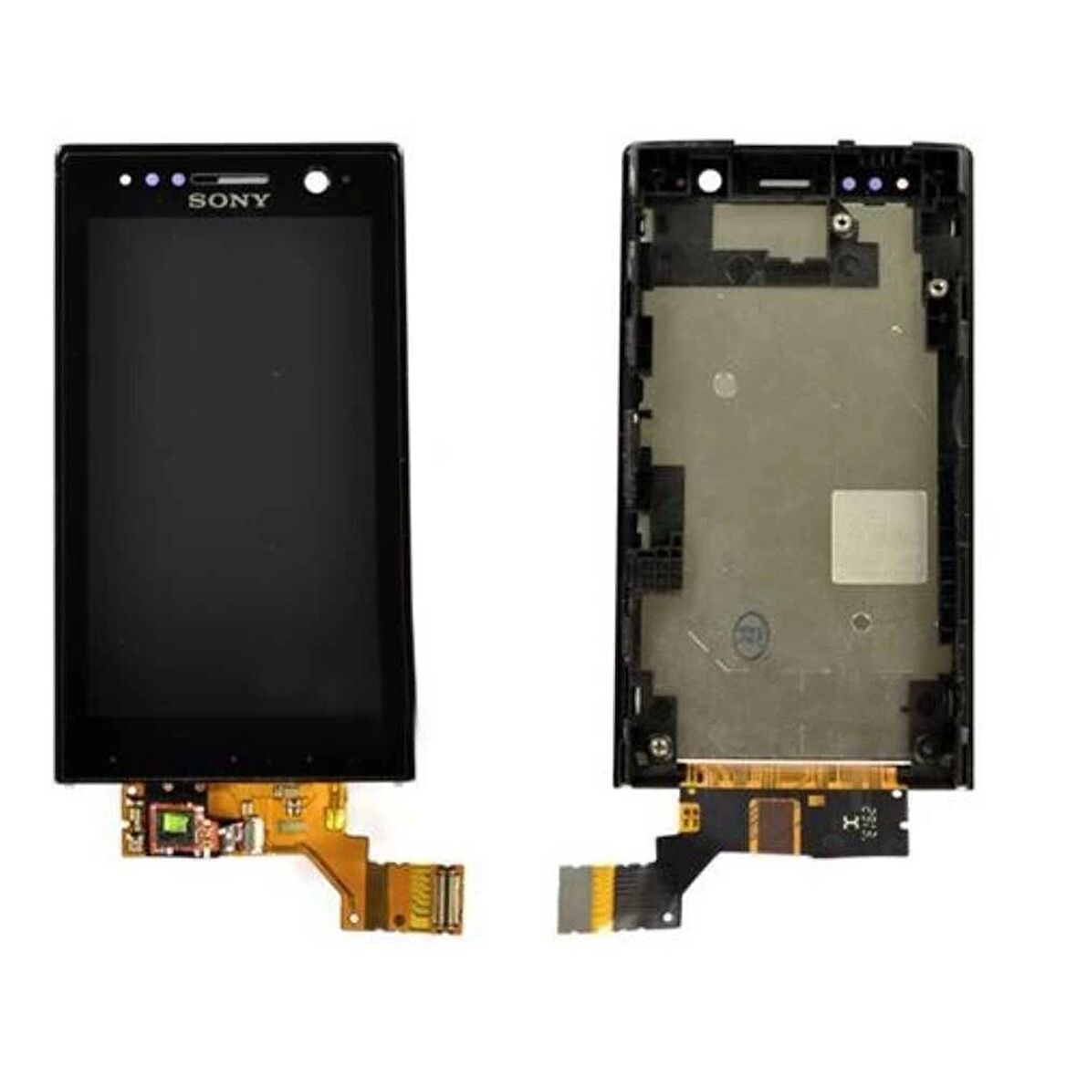 Sony Xperia U St25i Lcd Ekran Dokunmatik Çıtalı Siyah