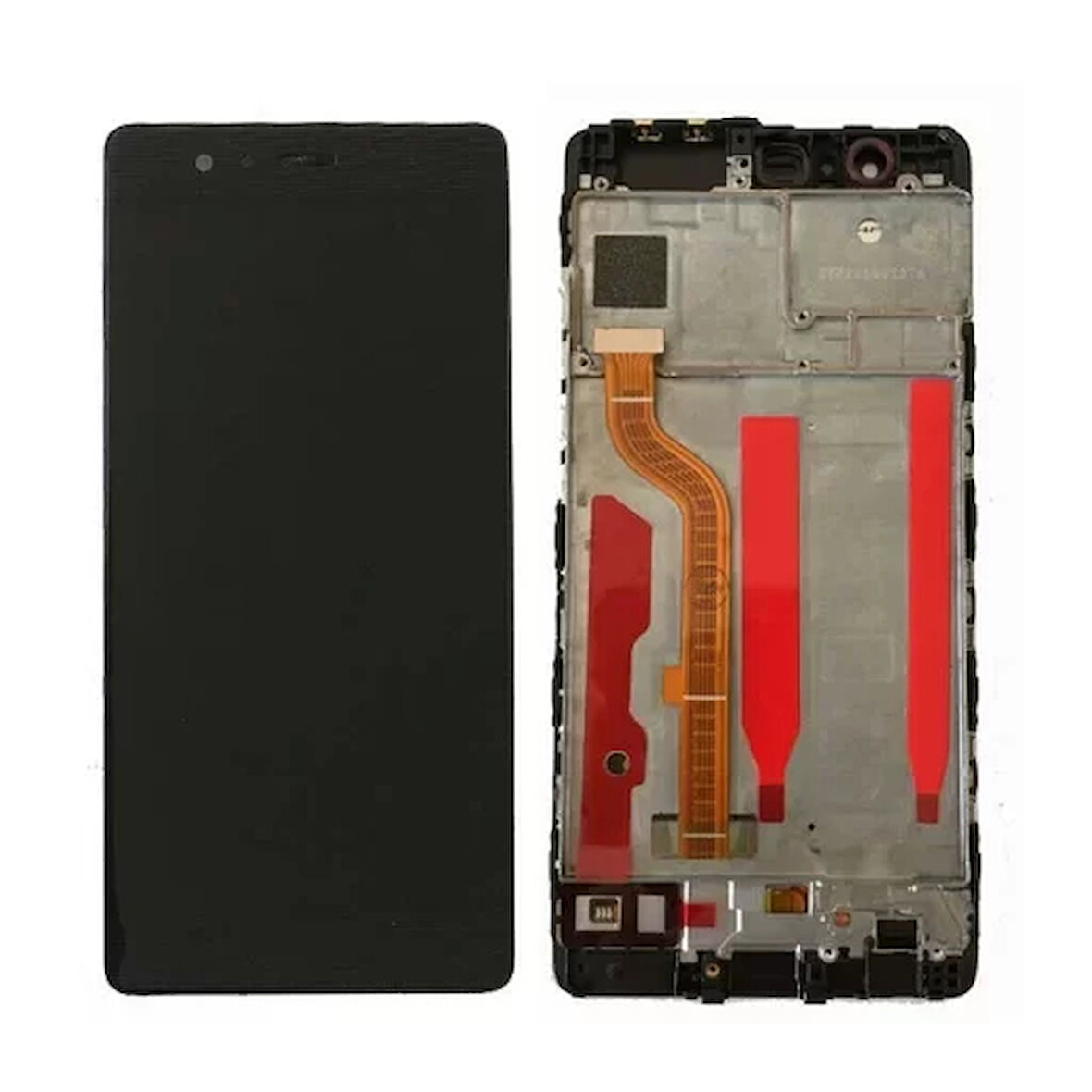 Huawei Uyumlu P9 Lcd Ekran Siyah Çıtalı