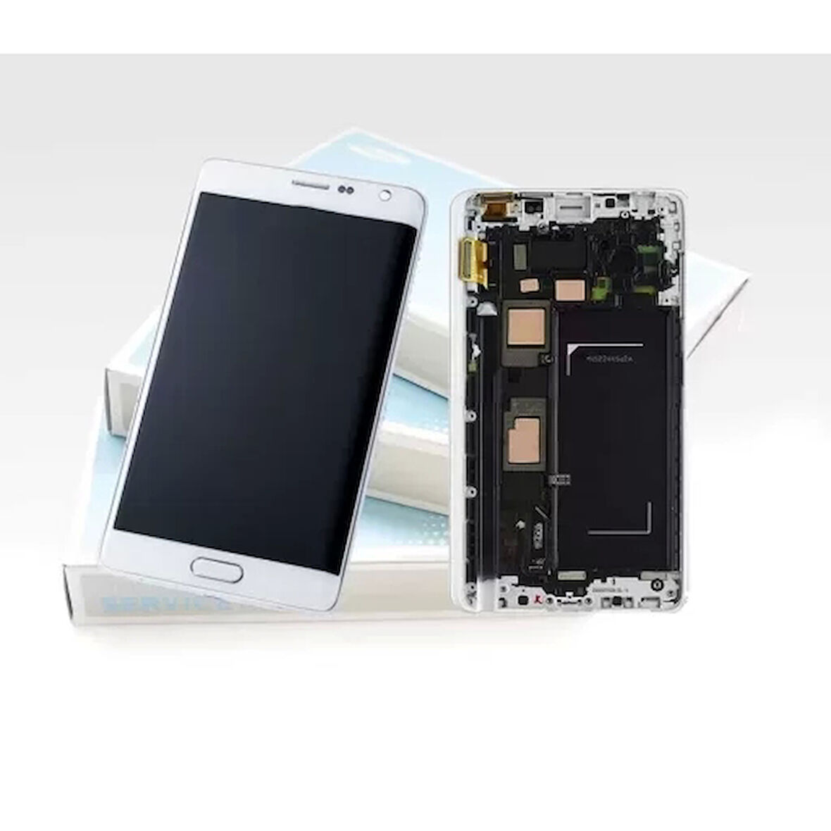 Samsung Uyumlu Galaxy Note 4 Edge N915 Lcd Ekran Beyaz Servis GH97-16636B