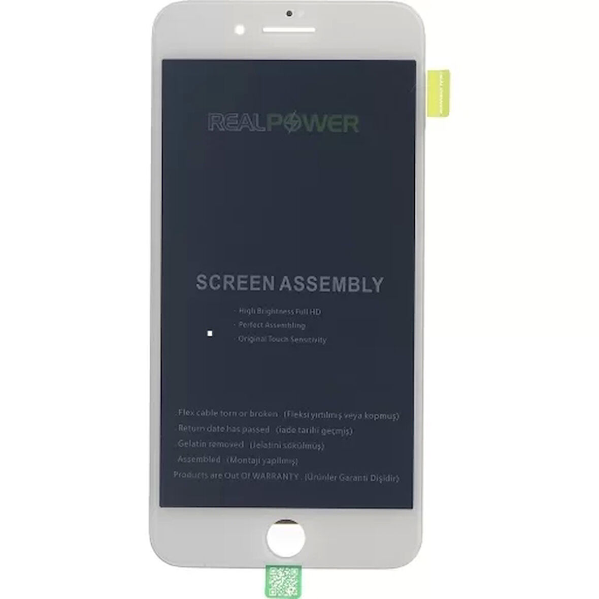 Realpower Apple Uyumlu iPhone 8 Plus Lcd Ekran Dokunmatik Hq Beyaz