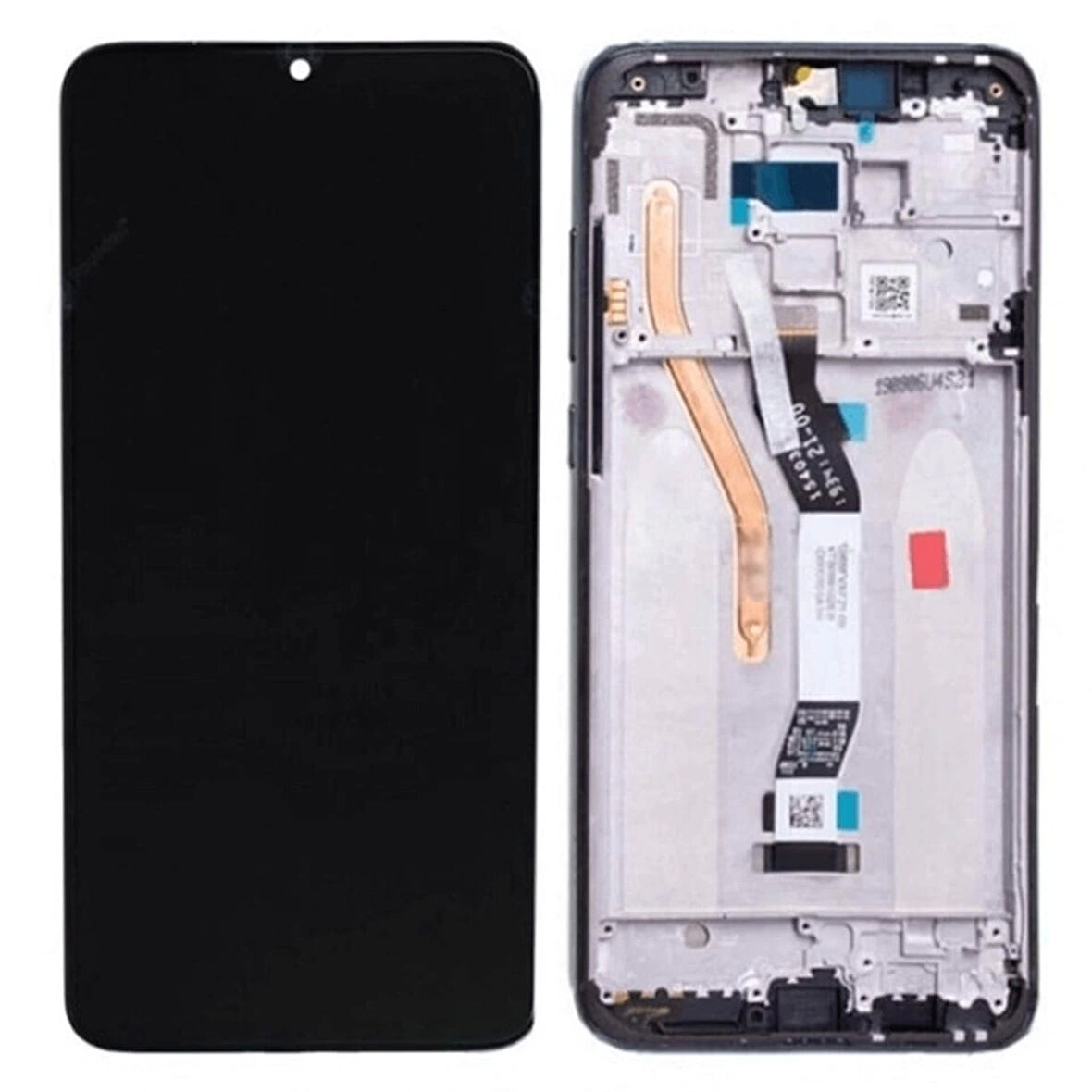 Xiaomi Uyumlu Redmi Note 8 Pro Lcd Ekran Dokunmatik Siyah Çıtalı Çift Hatlı