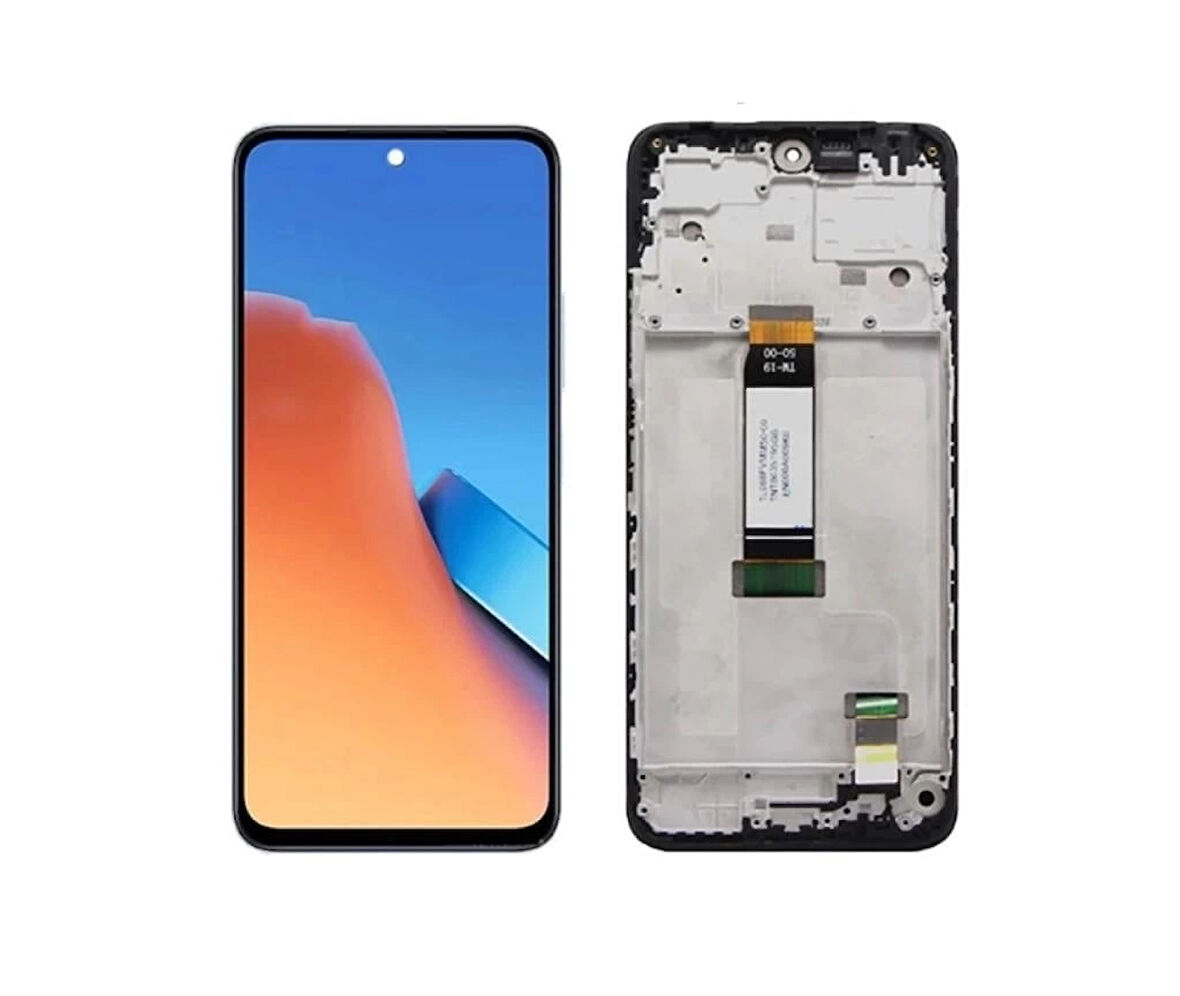 Xiaomi Uyumlu Redmi 12 Lcd Ekran Dokunmatik Siyah Çıtalı