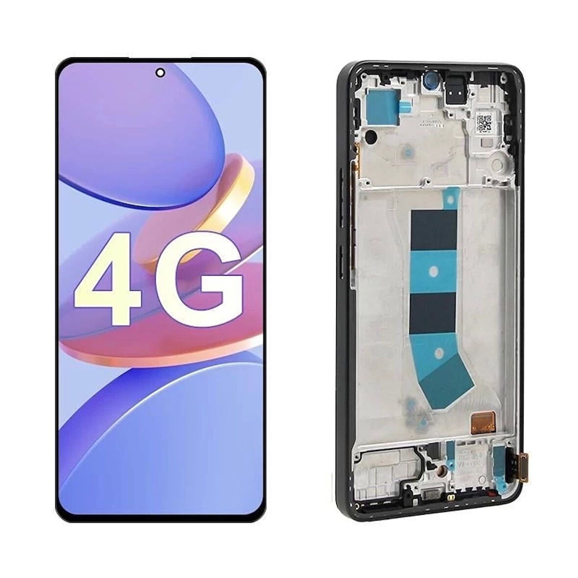 Xiaomi Uyumlu Redmi Note 13 4G Lcd Ekran Dokunmatik Siyah Çıtalı TFT Kalite