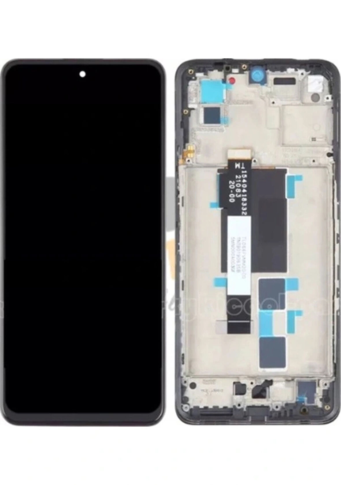 Xiaomi Uyumlu POCO X3 Gt Lcd Ekran Dokunmatik Siyah Çıtalı