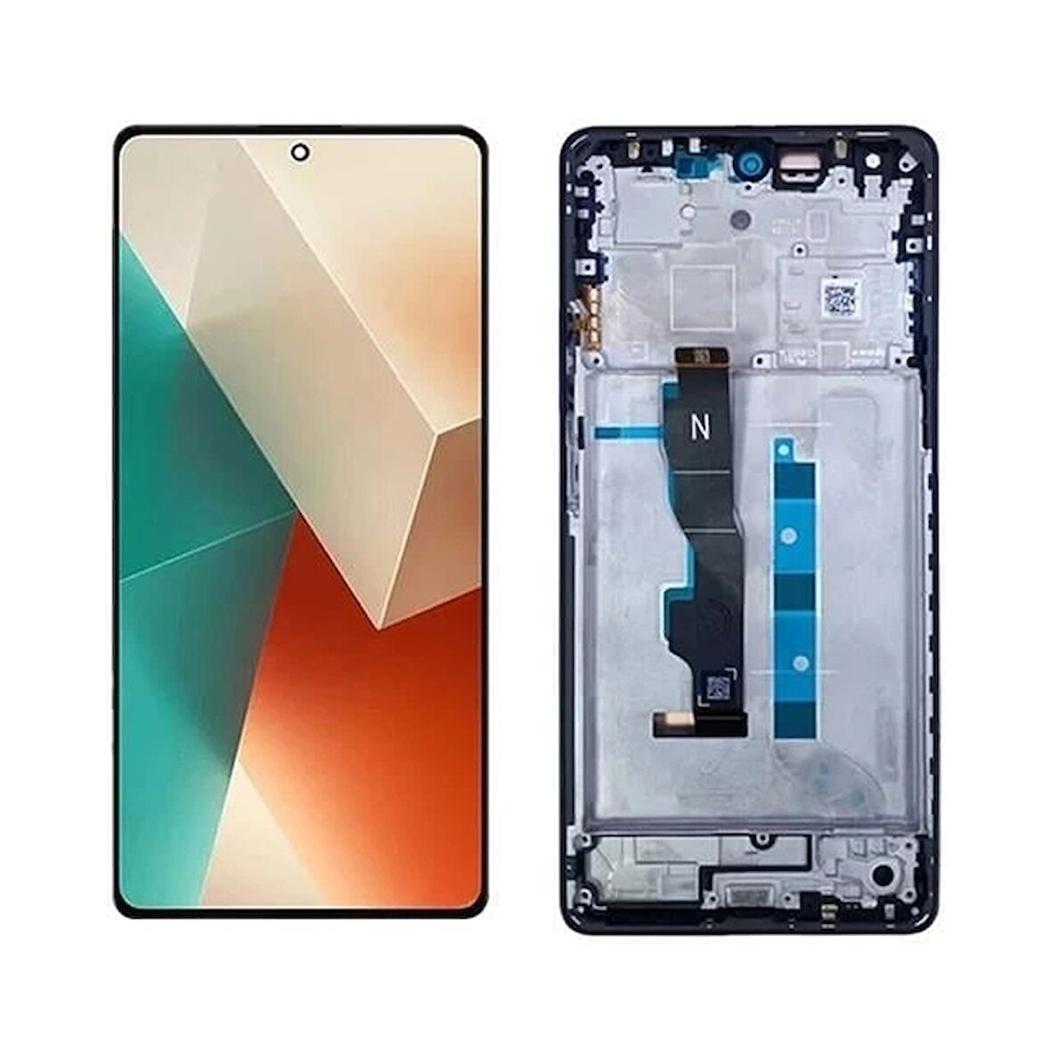 Xiaomi Uyumlu Redmi Note 13 5G Lcd Ekran Dokunmatik Mavi Çıtalı Servis