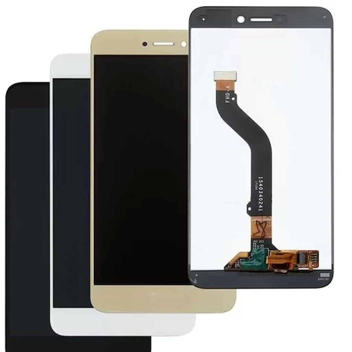 Huawei Uyumlu P9 Lite 2017 Lcd Ekran Beyaz Çıtasız