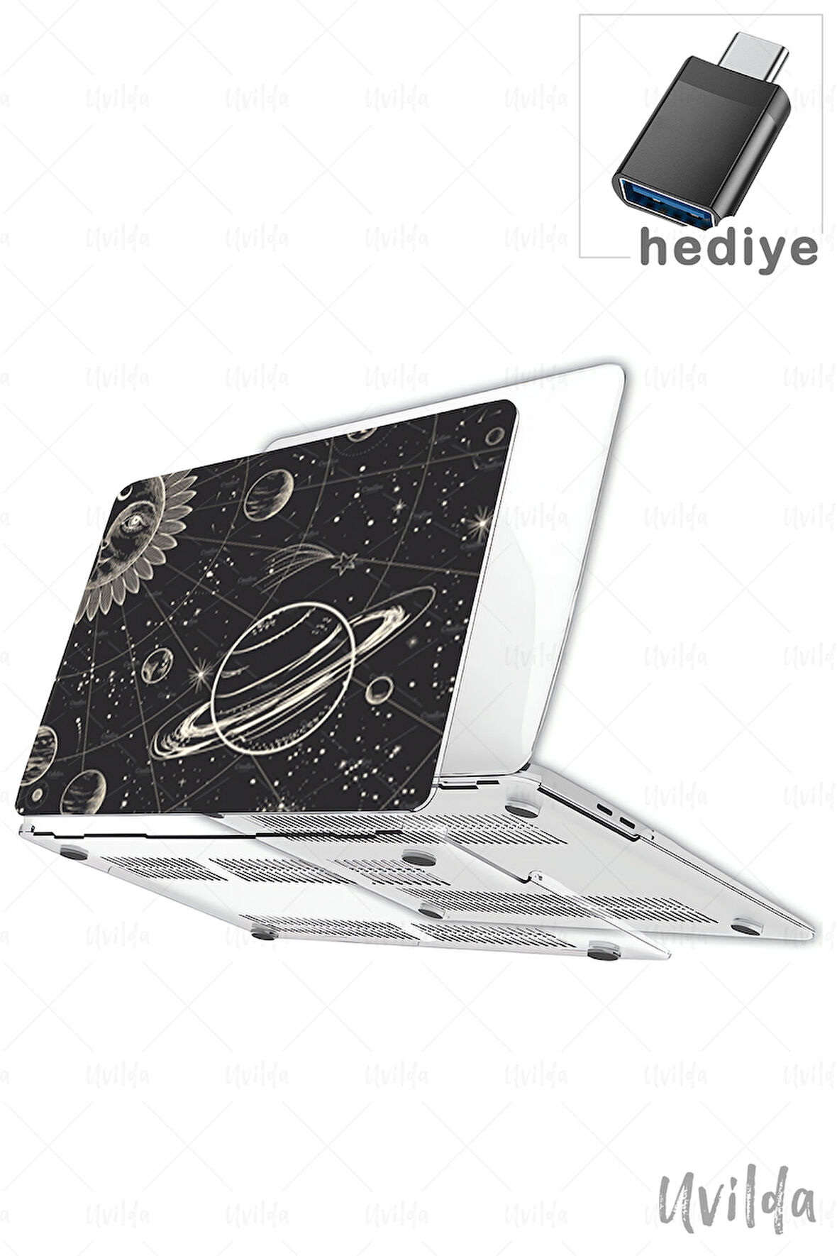 MacBook Pro 14 A3401 A3185 A3112 A2992 A2918 A2779 A2442 uyumlu Kaos-16 Msoft Önleyici Gezegen Dizilim