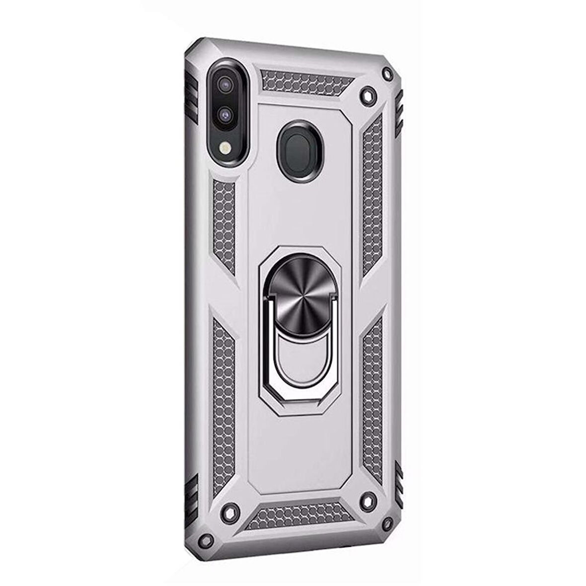 Gpack Samsung Galaxy A20 Kılıf Vega Standlı Yüzüklü MıknatıslıNano Glass