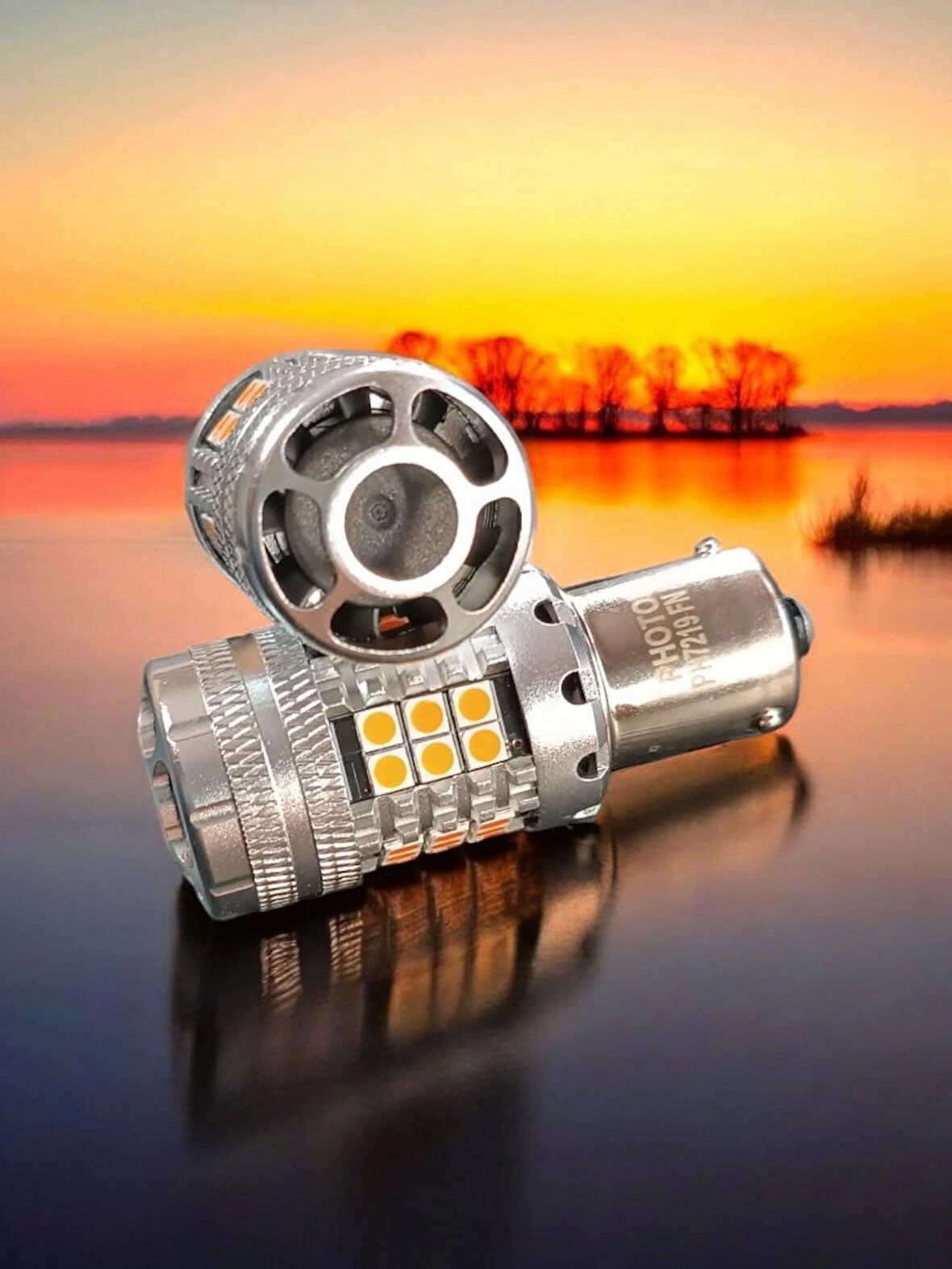 PHOTON AMERİKAN PARK İÇİN UYUMLU FANLI SİNYAL LEDİ TURUNCU TEK DUY 7219FN NA (2 ADET)