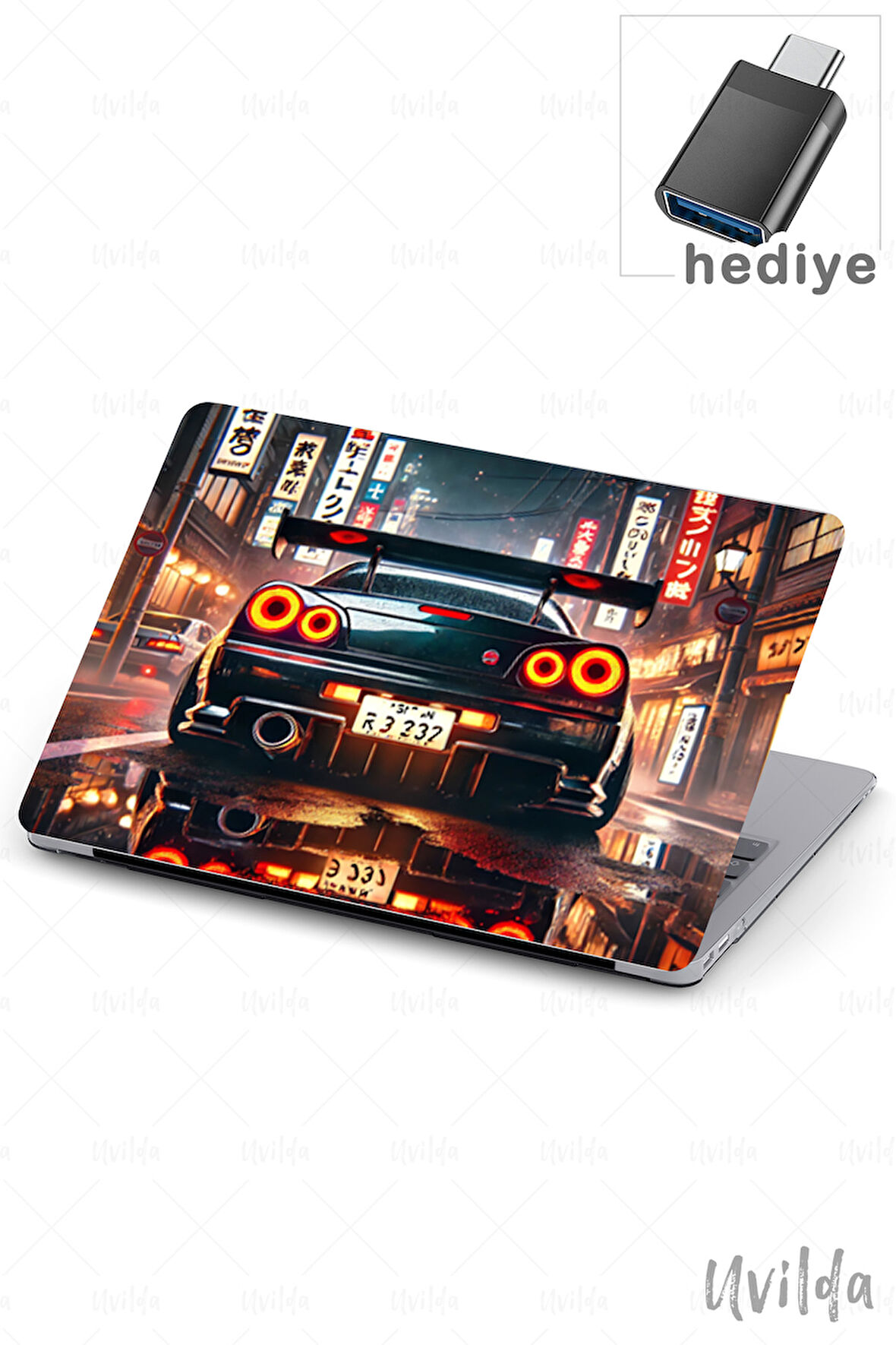 MacBook Air 13.3 A2337 A2179 A1932 uyumlu Otomo-6 Msoft UV Kapak Neon Skyline R34