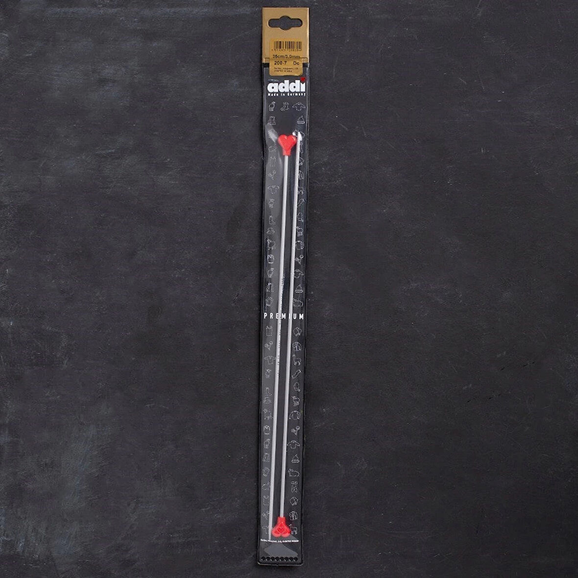 Addi Kalpli 3mm 35cm Klasik Alüminyum Örgü Şişi -