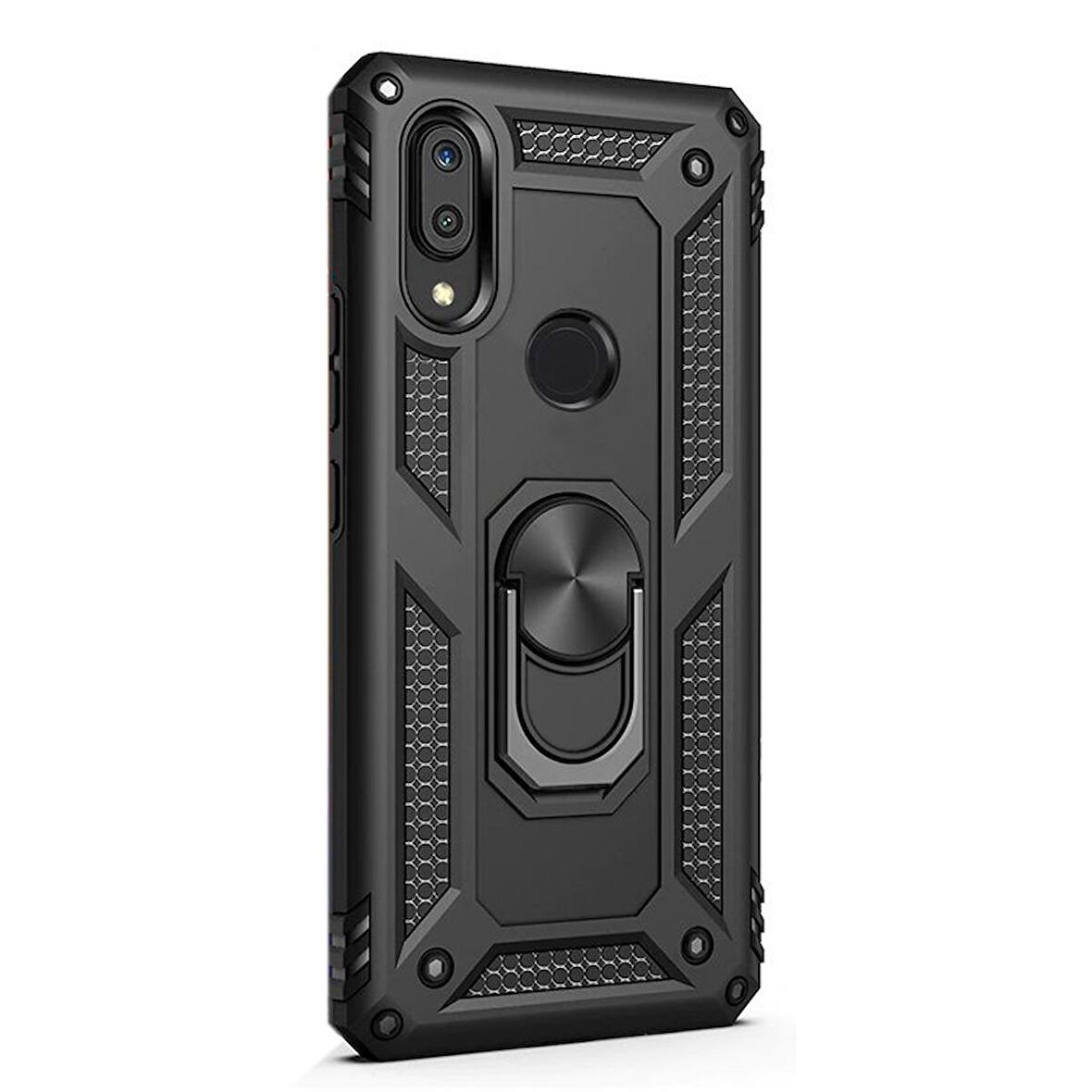 Gpack Samsung Galaxy M10s Kılıf Vega Standlı Yüzüklü Mıknatıslı Silikon