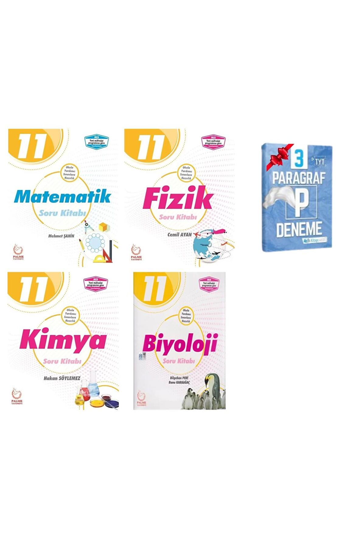 11.Sınıf Matematik Fizik Kimya Biyoloji Soru Bankası Set