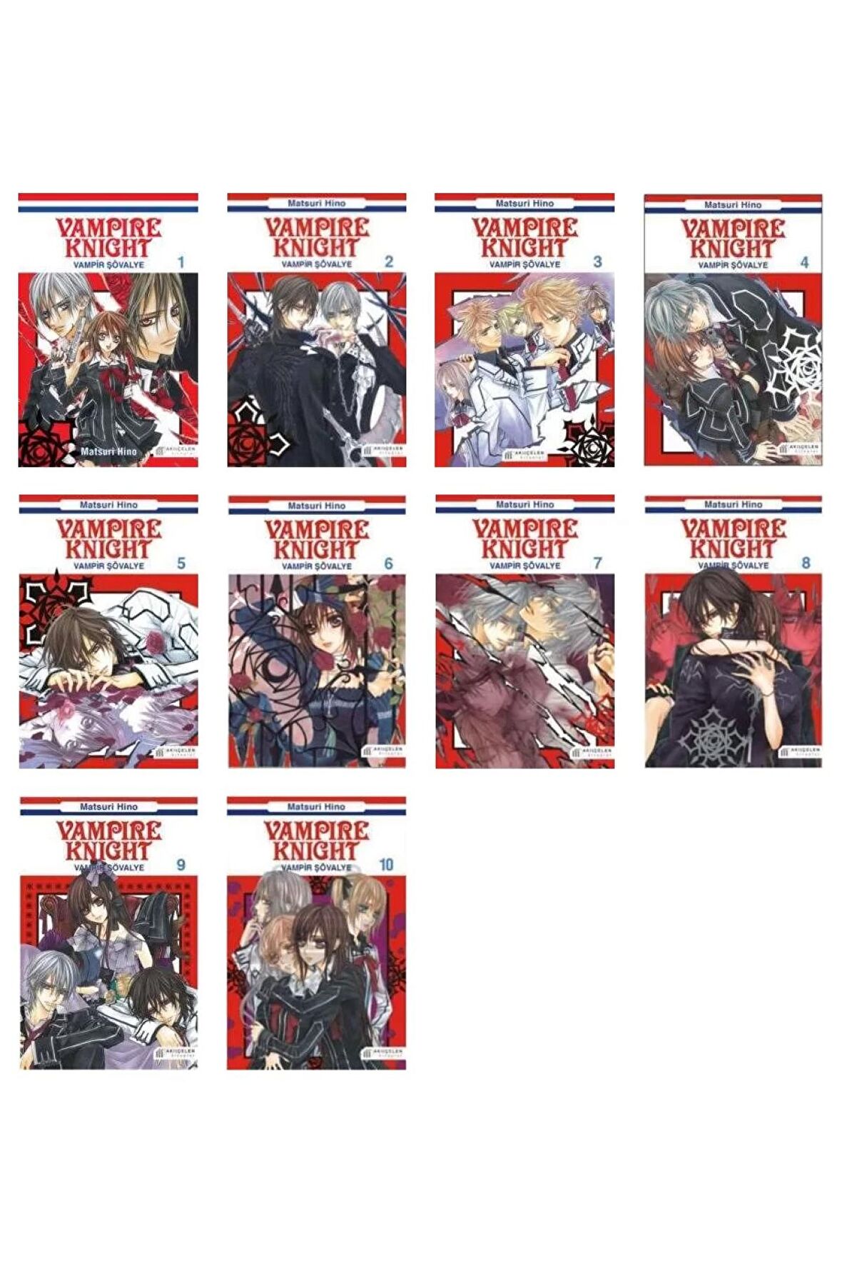 Vampire Knight / Vampir Şövalye Manga Serisi İlk 10 Kitap