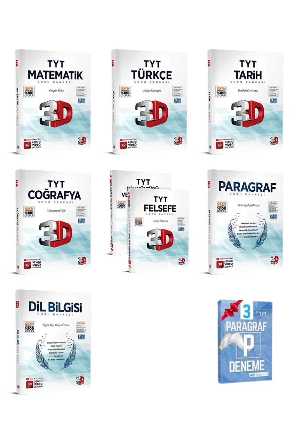 TYT Mat Türkçe Tarih Coğrafya Din Felsefe Paragraf Dil Bilgisi SB