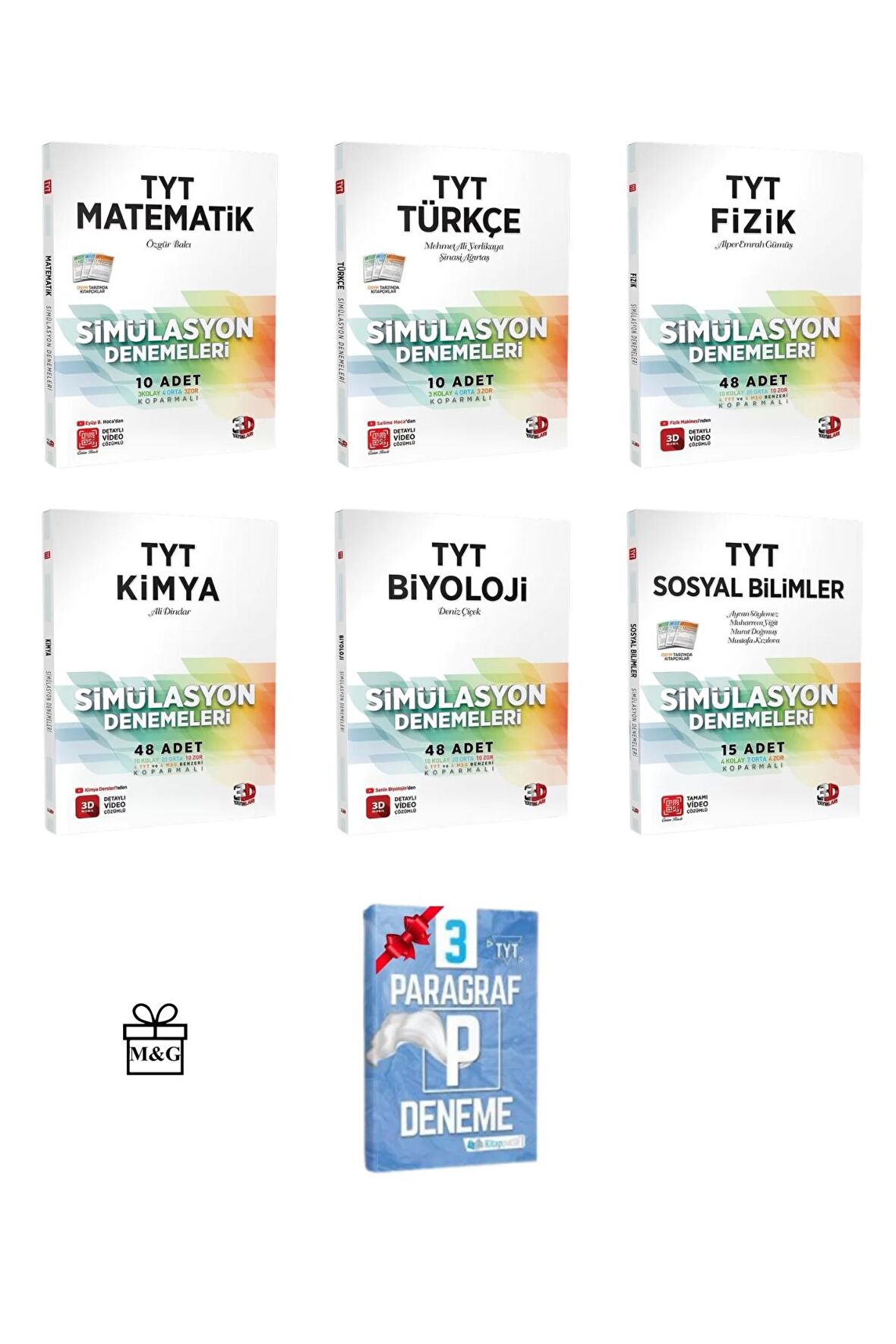 TYT Matematik Türkçe Fizik Kimya Biyoloji Sosyal Simülasyon Deneme